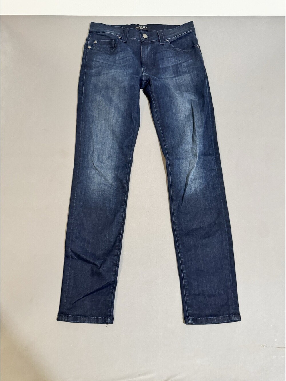 Fidelity Jeans Size 30 Blue Medium Wash Stretch Denim Indie Skinny Super Soft